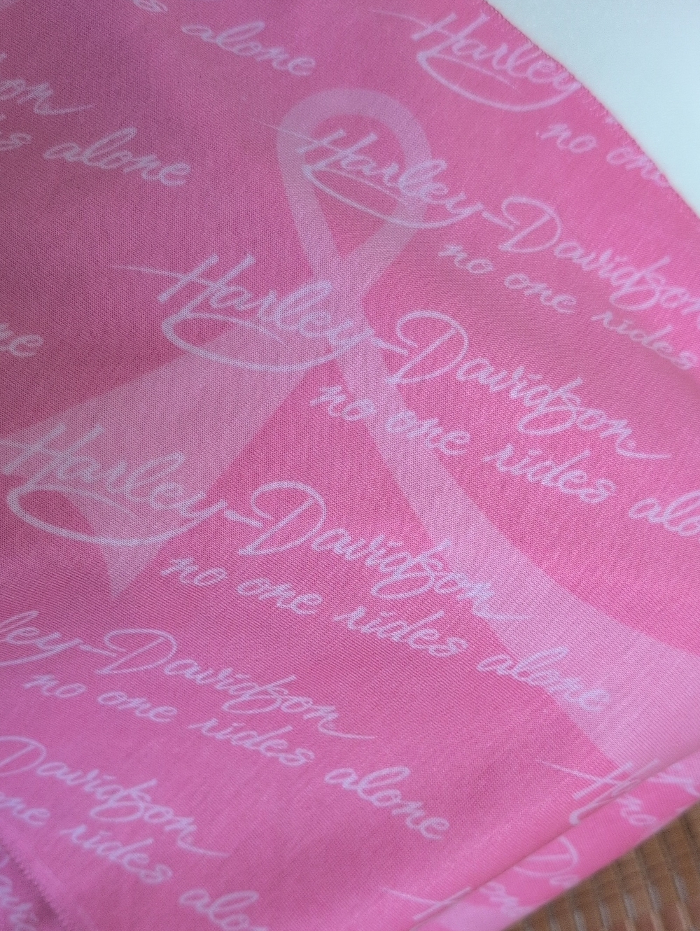 Harley-Davidson Pink Logo Wrap Scarf "No One Rides Alone" Soft & Warm 11x66 - Picture 5 of 5